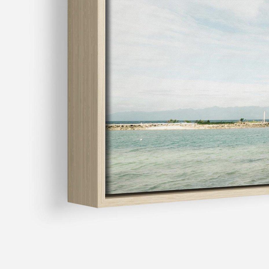 Obraz w ramie 70x50 - Magia Morza i Piękno Plaży - Hawaje, morze - rama drewno