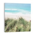 Obraz na płótnie 60x60 - Harmonia Natury - widok z wydm, wydmy porośnięte trawami