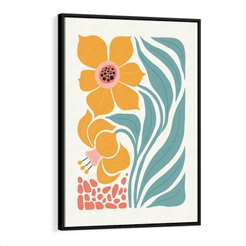 Obraz w ramie 50x70 - Pastelowa Piękność - nowoczesna sztuka, plakat - rama czarna