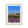Plakat w ramie 30x40 - Prowansalska Aura - lawenda, Prowansja - rama drewno