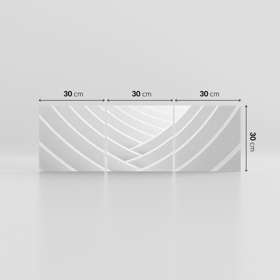 Obraz na płótnie 90x30 - Nowoczesna Ekspresja - abstrakcja, 3D