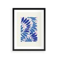 Plakat w ramie 30x40 - Kolorowy Wir - liściasta kompozycja, nowoczesny plakat - rama czarna