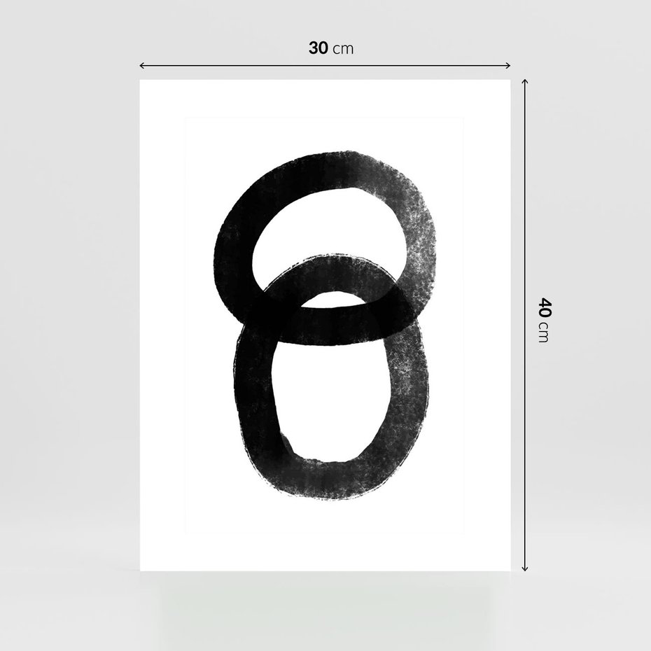 Plakat bez ramy 30x40 - Kształtując Granice - abstrakcja, minimalizm