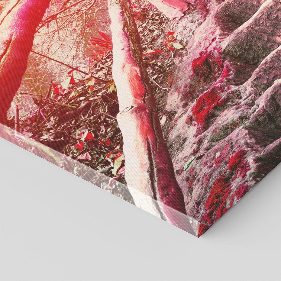 Obraz na płótnie 120x40 - Schody prowadzące do nieznanych ścieżek - schody, ścieżka