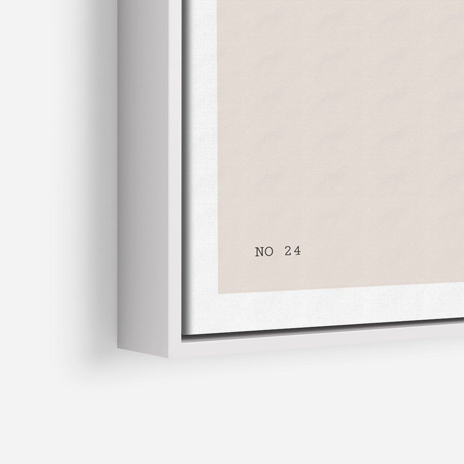 Obraz w ramie 80x120 - Boho Refrakcje Przestrzeni - boho plakat, roślina - rama biała