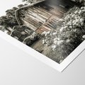 Plakat bez ramy 30x40 - Oaza Uroku: Drewniana Chatka i Ogród - domek, ogród