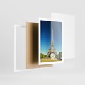 Plakat w ramie 50x70 - Ikoniczny symbol miasta - wieża, Eiffla - rama biała