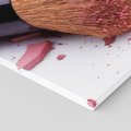 Obraz na płótnie 120x80 - Makijaż w kolorze pędzla - makijaż, pędzel