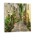 Obraz na płótnie 40x40 - Spacer po Złotej Alei - uliczka, perspektywa
