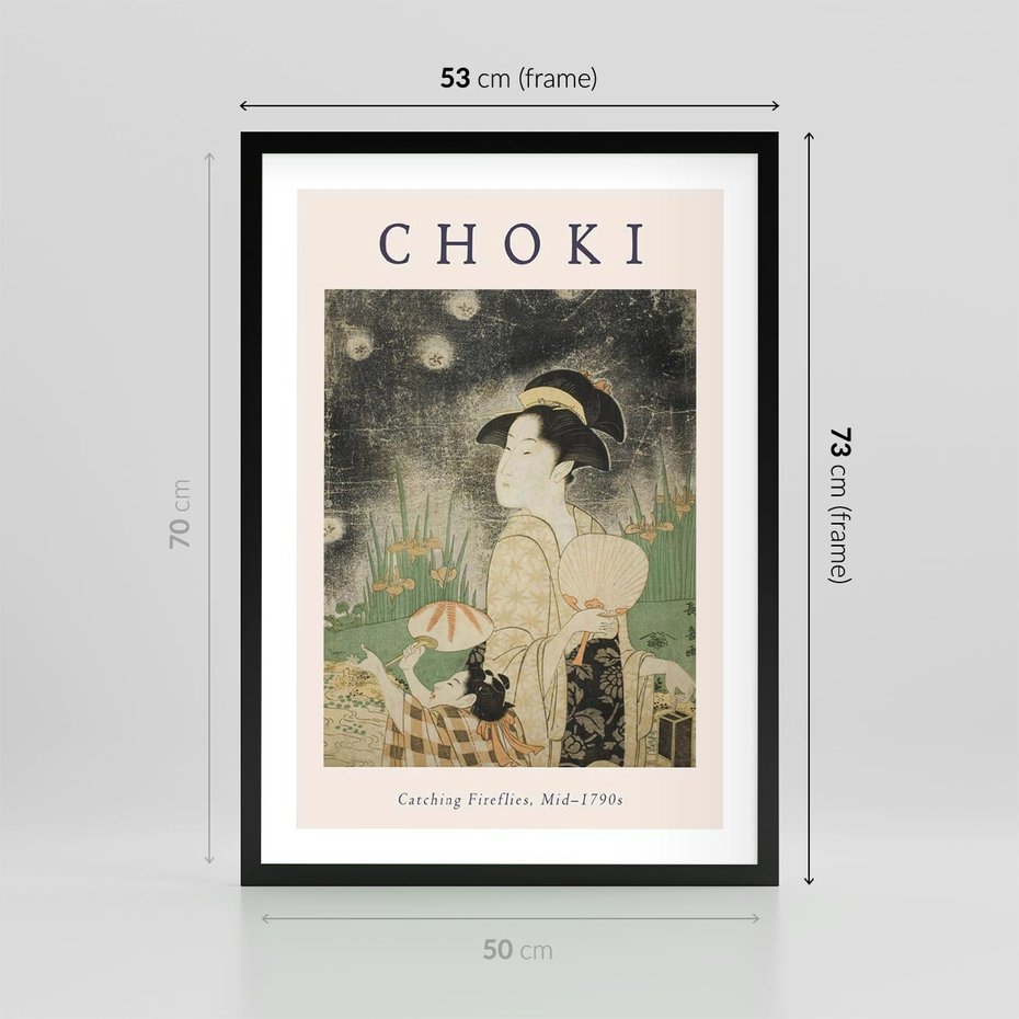Plakat w ramie 50x70 - Sztuki Choki w Twoim Domu - reprodukcja, rycina - rama czarna