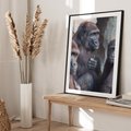 Plakat bez ramy 30x40 - Małpy w ich naturalnym środowisku - małpy, szympansy