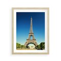 Plakat w ramie 40x50 - Ikoniczny symbol miasta - wieża, Eiffla - rama drewno