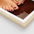 Plakat w ramie 30x40 - Manicure i Pedicure - manicure, pedicure - rama drewno