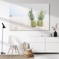 Obraz na płótnie 100x70 - Ananasy Plażowy Raj - ananasy, plaża