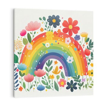 Obraz na płótnie 40x40 - Kolorowe Marzenia - obraz do pokoju dziecka, dziewczynki
