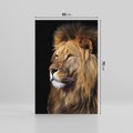 Obraz na płótnie 50x70 - Władca Dzikiej Przyrody - lew, król