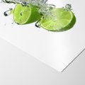 Plakat bez ramy 21x30 - Kuchenne limonki na stole - limonki, kuchnia