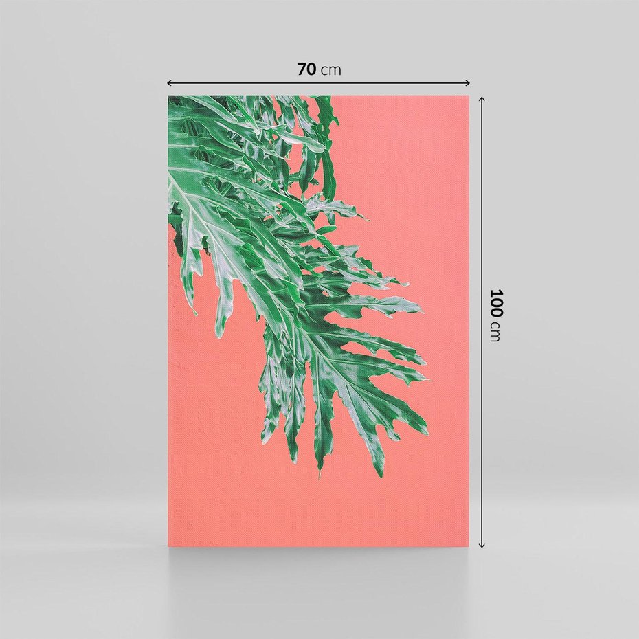 Obraz na płótnie 70x100 - Energetyczna Eksplozja Natury - liście, kolor