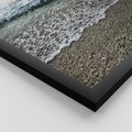Zestaw obrazy w ramie 50x70 galeria - Plaża, morze, tryptyk - rama czarna