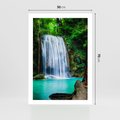 Plakat bez ramy 50x70 - : Moc Natury - wodospad, rzeka