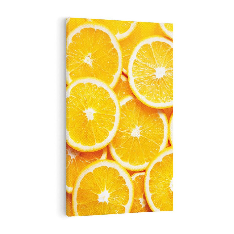 Obraz na płótnie 70x100 - Wyrazista moc pomarańczy - pomarańcze, owoce