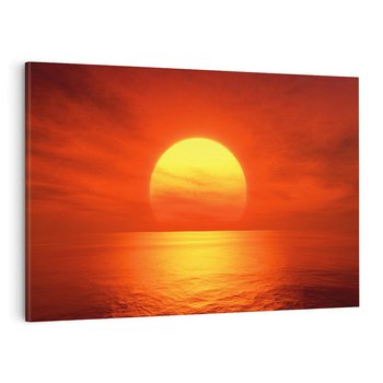 Obraz na płótnie 70x50 - Słońce nad morzem - słońce, morze