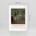 Plakat w ramie 50x70 - Elegancja Baletu - Edgar Degas, reprodukcja obrazu - rama biała