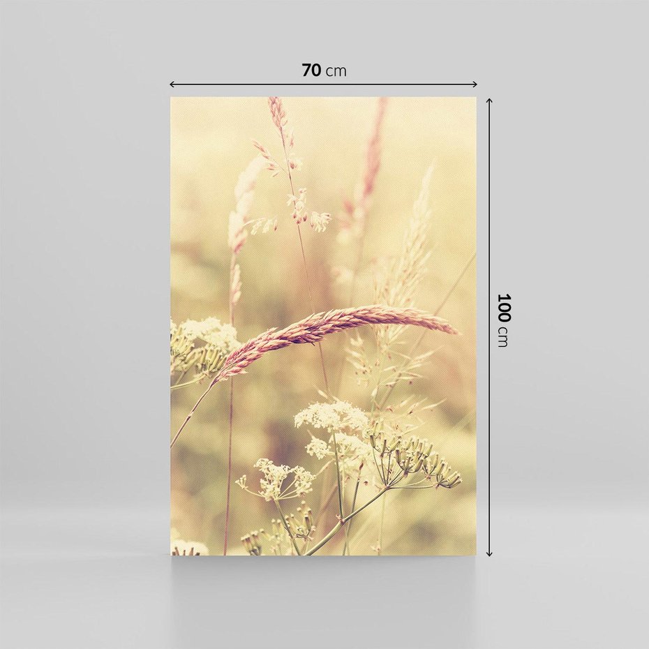 Obraz na płótnie 70x100 - Boho Wizja - suszone, trawy