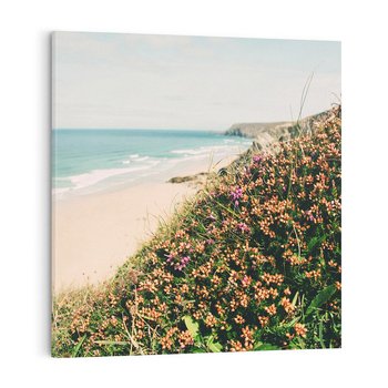 Obraz na płótnie 40x40 - Perspektywa Klifu - fotografia, ocean