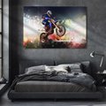 Obraz na płótnie 100x70 - Adrenalina na motocyklu cross - motocykl, cross