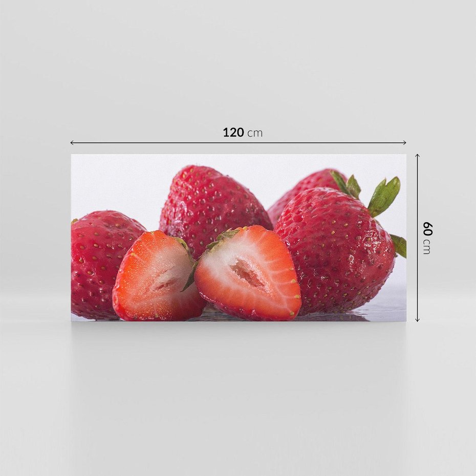 Obraz na płótnie 120x60 - Truskawki Słodki Raj - truskawki, owoce