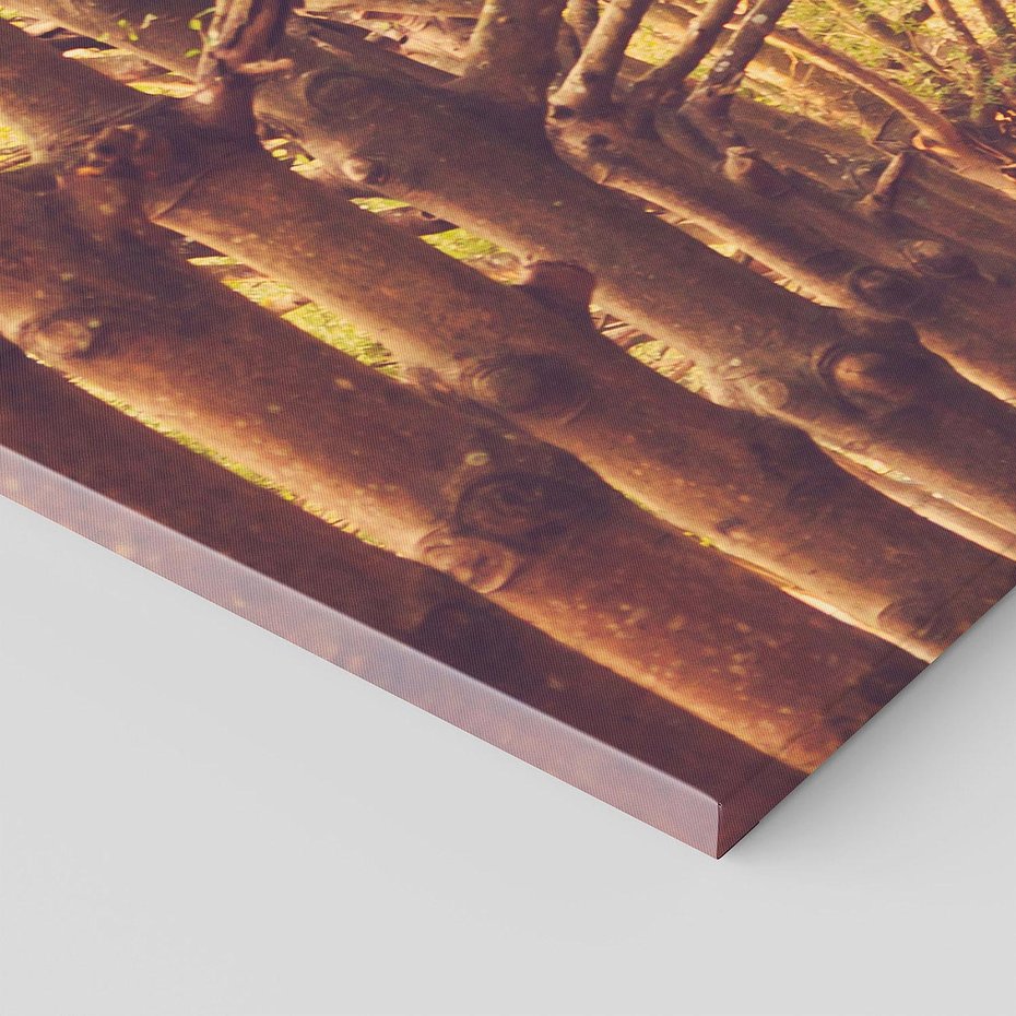 Obraz na płótnie 120x60 - Wędrówka między drzewami - droga, drzewa