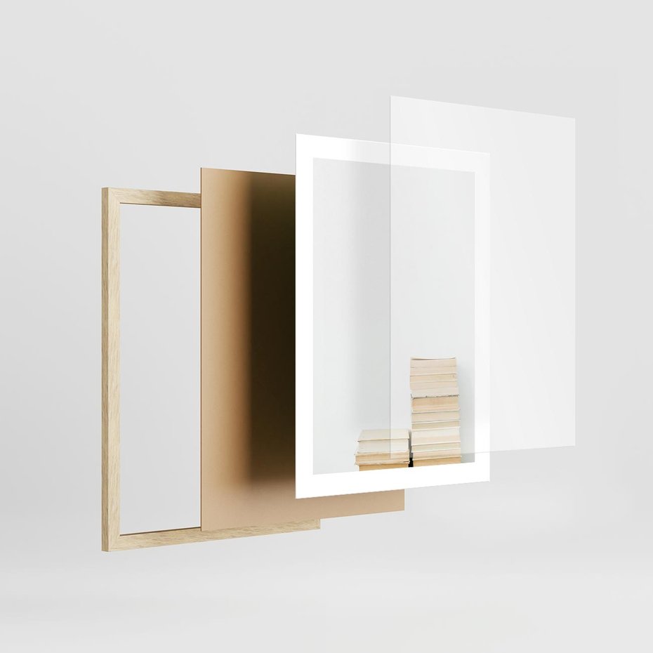 Plakat w ramie 30x40 - Stos Zakurzonych Opowieści - stos książek, ksiązki na stosie - rama drewno