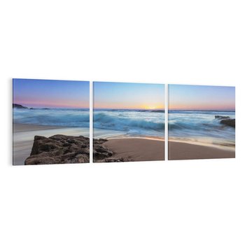 Obraz na płótnie 150x50 - Morze i Plaża - Spokój Oceanicznej Przestrzeni - morze, plaża