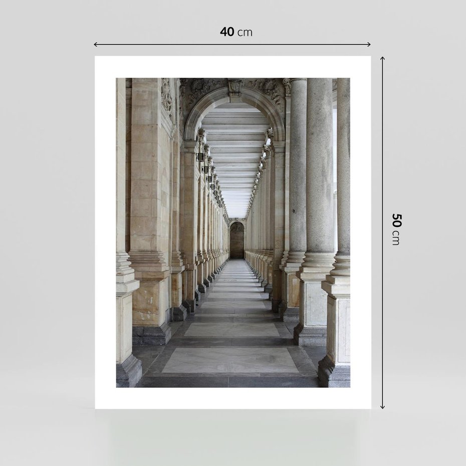 Plakat bez ramy 40x50 - Uroki Kolumn - kolumny, architektura