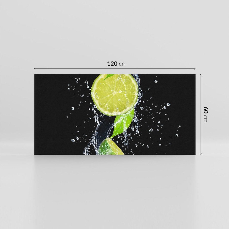 Obraz na płótnie 120x60 - Świeżość Cytrusów - limonki, cytryny