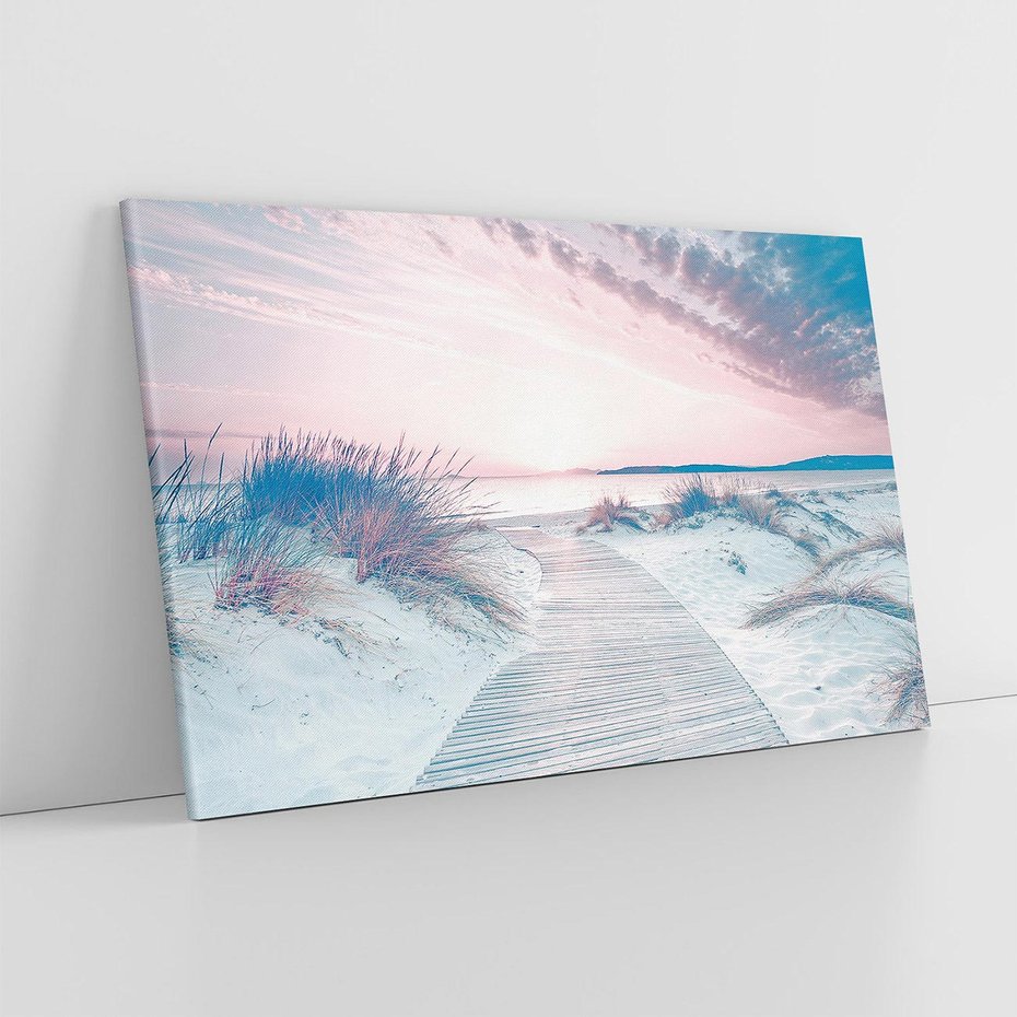 Obraz na płótnie 120x80 - Magia Zachodu Słońca - fotografia, stonowane kolory