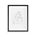 Plakat w ramie 30x40 - Wewnętrzne Emocje - para zakochanych, kobieta i mężczyzna - rama czarna