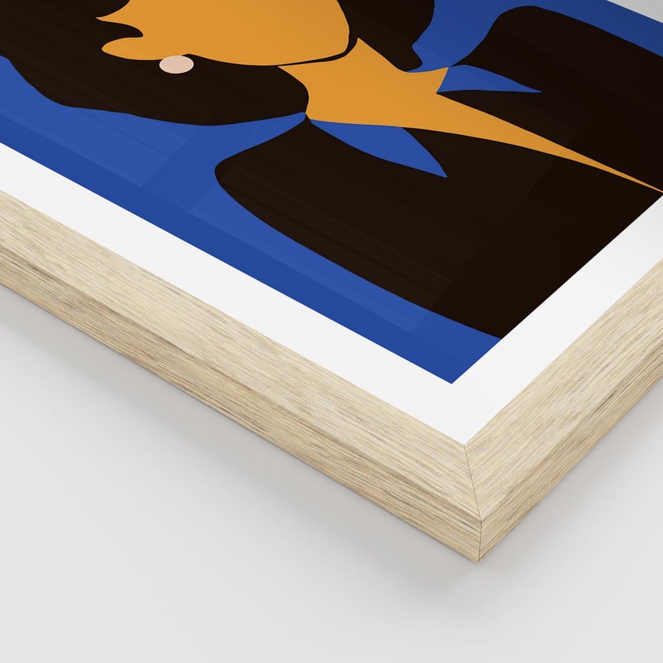 Plakat w ramie 40x50 - Modernistyczne Wibracje - sztuka nowoczesna, plakat - rama drewno