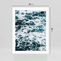Plakat bez ramy 40x50 - Potęga Natury: Wzburzone Fale Oceanu - wzburzone fale oceanu