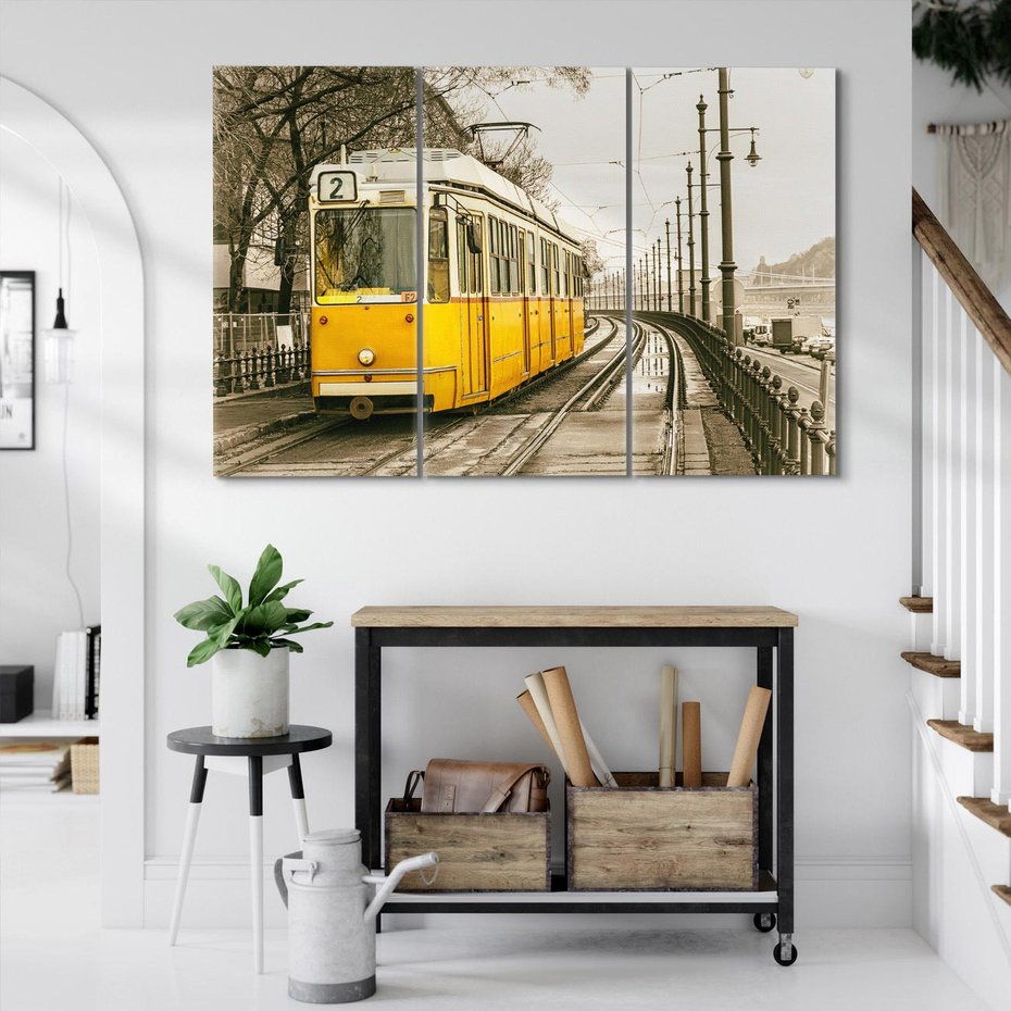 Obraz na płótnie 120x80 - Tramwaj w Lizbonie - Lizbona, tramwaj