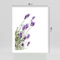 Plakat bez ramy 40x50 - Delikatny Urok - lawenda, kwiaty