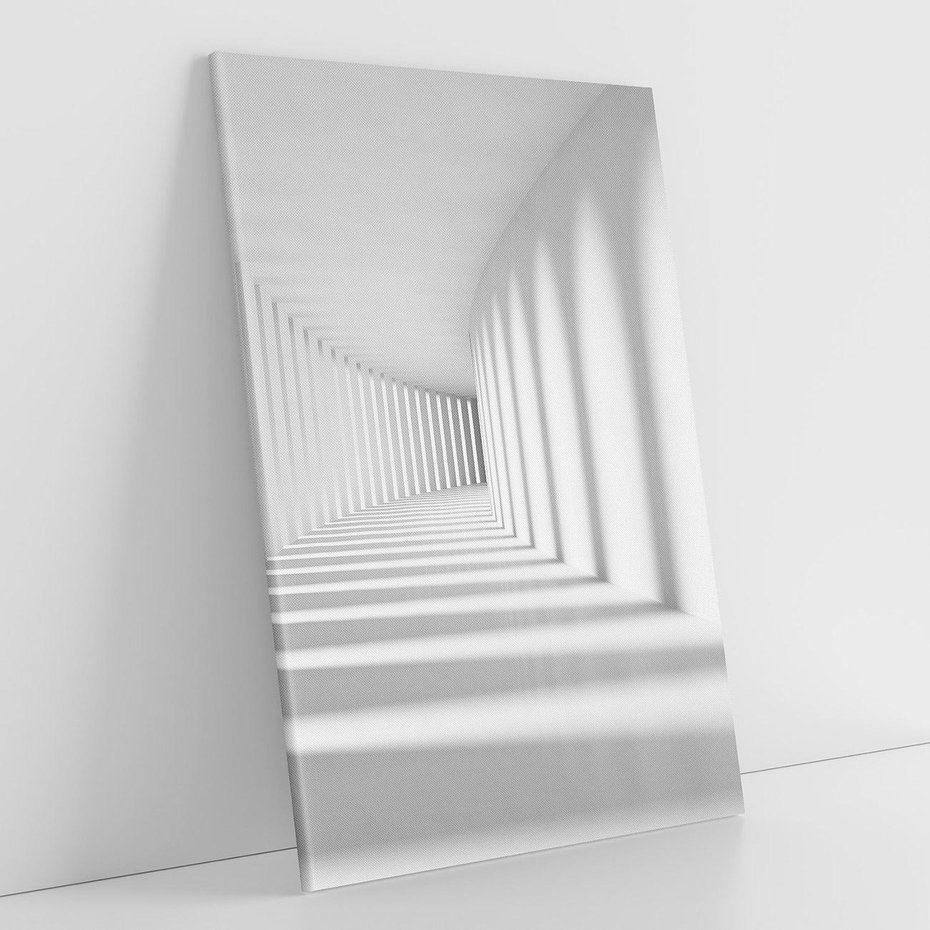 Obraz na płótnie 50x70 - Abstrakcyjny tunel: Podróż w inną przestrzeń - 3D, abstrakcja