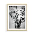 Plakat w ramie 50x70 - Abstrakcja kobiecego piękna - abstrakcja, kobieta - rama drewno