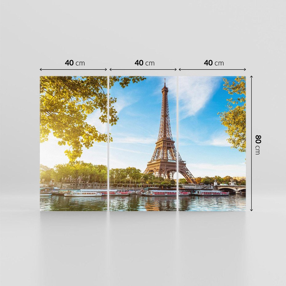 Obraz na płótnie 120x80 - Romantyczny Paryż pod Wieżą Eiffla - Paryż, Wieża