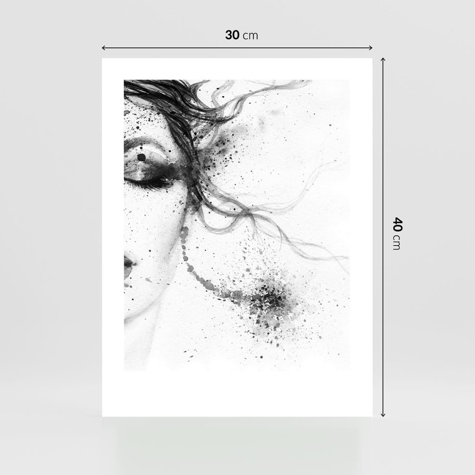 Plakat bez ramy 30x40 - Eksplozja Kolorów - akwarela, abstrakcja