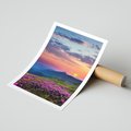 Plakat bez ramy 30x40 - Górski Zachód - góry, łąka