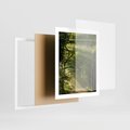 Plakat w ramie 40x50 - harmonia natury - las, drzewa - rama biała
