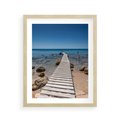 Plakat w ramie 40x50 - Oaza spokoju - plaża, morze - rama drewno