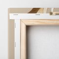 Obraz na płótnie 80x80 - Piękno w Detalu - złoty, liść